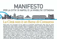  ??  ?? Gli «auguri»In alto, il cartello lasciato sotto casa di una coppia del Vomero che si lamentava per il rumore. Sotto, il Manifesto