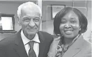  ?? SUBMITTED ?? Columnist Jessica Johnson stands with civil rights activist the Rev. C.T. Vivian in 2016. In addition to being a minister, Vivian was an author and close friend and lieutenant of Martin Luther King Jr. during the civil rights movement. Vivian died in 2020 at age 95.