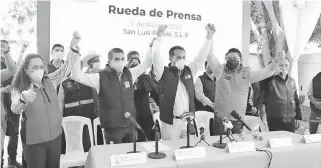  ?? /RAYMUNDO ROCHA ?? Leonel Serrato Sánchez, se sumó al proyecto de Ricardo Gallardo en el PVEM y será candidato a la presidenci­a municipal de la capital