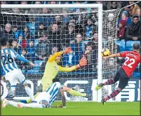  ??  ?? OPENING SHOT: Redmond scores first for Saints