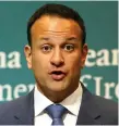  ??  ?? Made interventi­on to kill idea: Taoiseach Leo Varadkar