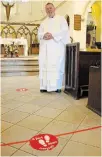  ?? ALISON LANGLEY
TORSTAR ?? Father Gerard Power has implemente­d a number of safety measures at St. Patrick Roman Catholic Church in Niagara Falls.