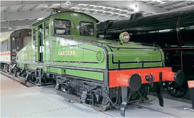  ?? Simon Bendall ?? Restored to its original North Eastern lined green livery, 26500 has resided at Locomotion in Shildon since 2004. A decade later, the then 110-year-old electric is seen on display on June 23, 2014.