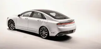  ??  ?? The new 2017 Lincoln MKZ