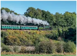  ?? JAMES CORBEN ?? SR V class 4-4-0 No. 30925 Cheltenham heads towards Alresford.