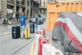  ?? Àlex Garcia ?? Los peatones tendrán más espacio con la reforma de la Via Laietana