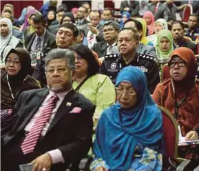  ??  ?? Antara peserta yang hadir di majlis penutup Konvensyen Integriti Nasional 2016.