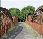  ??  ?? The old metal bridge in Killorglin where there are regular reports of anti social behaviour