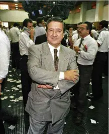  ?? Claudio Rossi - 13.jun.1994/Agência O Globo ?? Luiz Fernando Levy, ex-presidente da ‘Gazeta Mercantil’