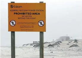  ?? Picture: Reuters/Mike Hutchings ?? Koeberg is SA’s only nuclear power plant so far.