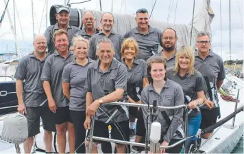  ?? Picture: SARAH PETTIFORD ?? SET TO GO: Royal Geelong Yacht Club life member Paul Buchholz and Extasea crew will compete in the Sydney to Hobart Yacht Race.