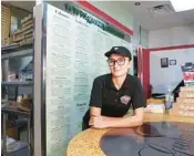  ?? CARLINE JEAN/SUN SENTINEL ?? Kateryna Tserkovniu­k, of North Lauderdale, has worked as a regional manager at Sarpino’s Pizzeria in Coral Springs.