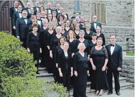  ?? PHOTO COURTESY OF THE BACH ELGAR CHOIR ?? Alex Cann leads his Bach Elgar Choir and Richard Cunningham’s Brantford-based Grand River Chorus plus soloists and a 25-piece pick-up orchestra in Handel’s “Israel in Egypt.” The concert is repeated on Sunday, May 27 at 3 p.m. in St. Pius X Church, 9...