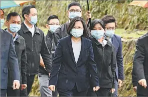  ?? AFP ?? TAIWAN. Su presidenta combina modernidad con displicina oriental.