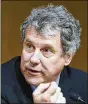  ?? JOSHUA ROBERTS / GETTY IMAGES ?? “(Hazing) isn’t a rite of passage,” Sen. Sherrod Brown said. “... It’s dangerous. It threatens the health and safety and lives of far too many Ohio students.”