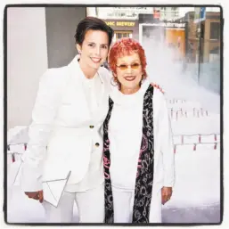  ?? Catherine Bigelow / Special to The Chronicle ?? Gallerist Jessica Silverman (left) and artist Judy Chicago at the SFMOMA #Birthday Bash on April 26 celebratin­g the year-old reopening.