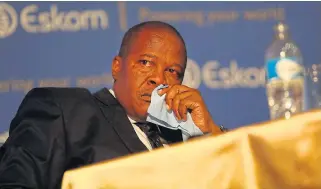  ?? Skuy /Alon ?? Increasing costs: Brian Molefe was a pivotal player in ensuring huge increases in the fees paid to Gupta-linked Regiments Capital by Transnet in the locomotive deal.