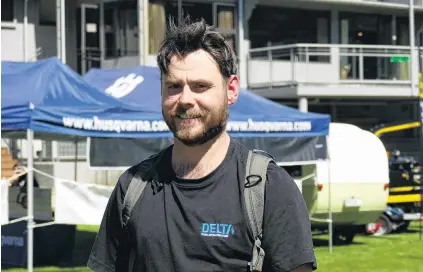  ?? PHOTO: TRACEY ROXBURGH ?? Branching out . . . New Zealand National Tree Climbing men's winner Dom Ritter, of Dunedin.