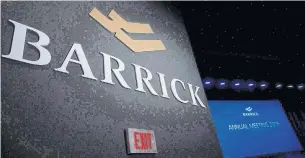  ?? NATHAN DENETTE THE CANADIAN PRESS FILE PHOTO ?? Barrick says it will run five of the 10 best gold mines in the world after merging with Randgold.