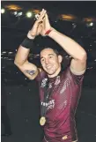 ??  ?? Billy Slater after his last game in Origin.