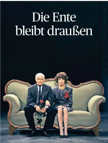  ?? FOTO: RUDDIES ?? Loriot mit seiner kongeniale­n Filmpartne­rin Evelyn Hamann.