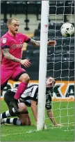  ??  ?? STAR MAN JORGE GRANT Notts County CONSOLATIO­N: Haydn Hollis’ own goal