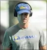  ?? DOUG MURRAY — ASSOCIATED PRESS ?? Rams defensive coordinato­r Brandon Staley before a Nov. 1 game vs. the Dolphins.