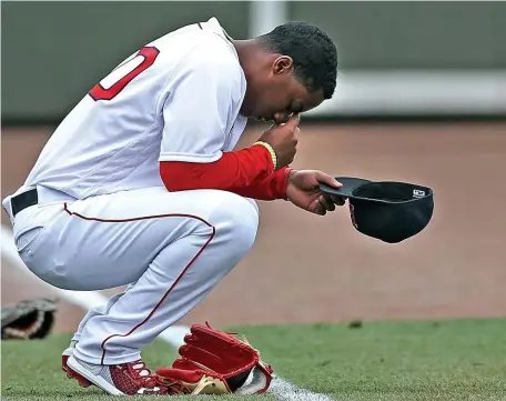  ?? MATT STONE / HERALD STAFF FILE ?? NEW PIECE TO THE PUZZLE: Shortstop Jeter Downs got his first taste of action against big leaguers while with the Red Sox in an 11-5 loss to the Orioles on Sunday.