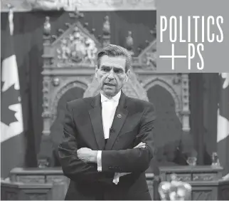  ?? PAT MCGRATH / OTTAWA CITIZEN FILES ?? Pierre Claude Nolin became Senate Speaker last autumn after 21 years in the Red Chamber. But just five months after his appointmen­t, he has died at age 64 after a battle with cancer.