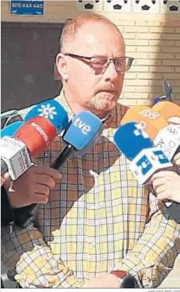  ?? JUAN CHICANO / EFE ?? Antonio del Castillo, en un encuentro con los medios.