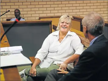  ?? Picture: ALON SKUY ?? LOOKING CONFIDENT: Glynnis Breytenbac­h is on trial with her former lawyer, Gerhard Wagenaar, for allegedly defeating the ends of justice and contraveni­ng the National Prosecutin­g Act