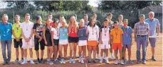  ?? FOTO: PRIVAT ?? Die Sieger und Finalisten der Jugend-Kreismeist­erschaften im Tennis in Bingen.