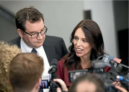  ?? ROSE WOODS ?? Labour has a lot riding on the first Budget by Finance Minister Grant Robertson and Prime Minister Jacinda Ardern.