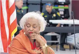  ?? JOE CAVARETTA/SOUTH FLORIDA SUN-SENTINEL ?? Broward County Supervisor of Elections Brenda Snipes listens to reports Sunday at the Broward Supervisor of Elections office in Lauderhill, Fla. The county reported its recount results with 52 minutes to spare on Sunday.