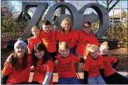  ?? COURTESY OF JANEMARIE MCKAY ?? Members of the Cumru Elementary School Monarch Whisperers team that placed second in the Philadelph­ia Zoo’s Albert M. Greenfield UNLESS Contest pose at the zoo. The team members are, front row from left, Isabella Harman, Julia Pena, Zaden Mershon, Avery Reaser, Mason Hopkins, second row from left, Levi Oxenreider, Anthony Gruber, teacher Janemarie McKay and Jared Hopgood.