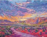  ?? ?? Far left: Erin Hanson,
Desert Road, oil on canvas, 40 x 50”