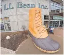  ?? ROBERT F. BUKATY/AP ?? L.L. Bean executives say returns of severely worn items have doubled over the past five years.