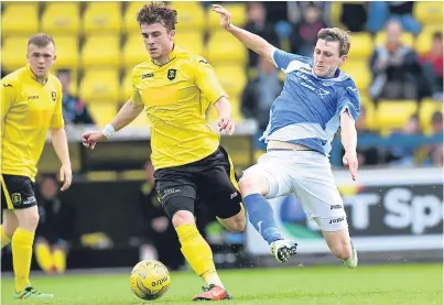  ?? Picture: SNS. ?? Blair Alston, right, is now committed to the St Johnstone cause.