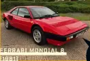  ?? ?? FERRARI MONDIAL 8 (1981)
LESS THAN £35K