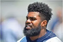  ?? ASSOCIATED PRESS FILE PHOTO ?? Dallas Cowboys running back Ezekiel Elliott’s six-game suspension will start after the season opener this Sunday.