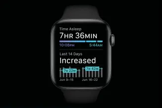  ??  ?? The Apple Watch will finally be able to track sleep natively in watchos 7