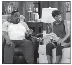  ??  ?? Actress Tichina Arnold stars along with Cedric The Entertaine­r on the CBS sitcom The Neighborho­od. After some indie movies, she has made a career on sitcoms that include Everybody Hates Chris and Martin.