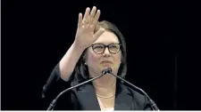  ?? FRED CHARTRAND/THE CANADIAN PRESS ?? Indigenous Services Minister Jane Philpott addresses Indigenous leaders at a two-day emergency meeting on Indigenous Child and Family Services in Ottawa, Thursday.