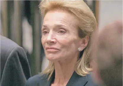  ?? DOUG MILLS/AP ?? Lee Radziwill in 1999. She had once thought of marrying Aristotle Onassis, but her sister urged her not to do so.