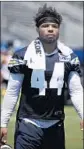  ?? Jae C. Hong Associated Press ?? CHARGERS’ Kyzir White has impressed at camp as he transition­s from safety to linebacker.