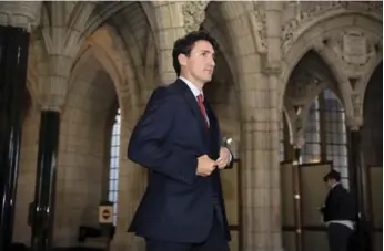  ?? JUSTIN TANG/THE CANADIAN PRESS ?? Trudeau has suggested he is backing away from his promise to change the voting system before the next election.