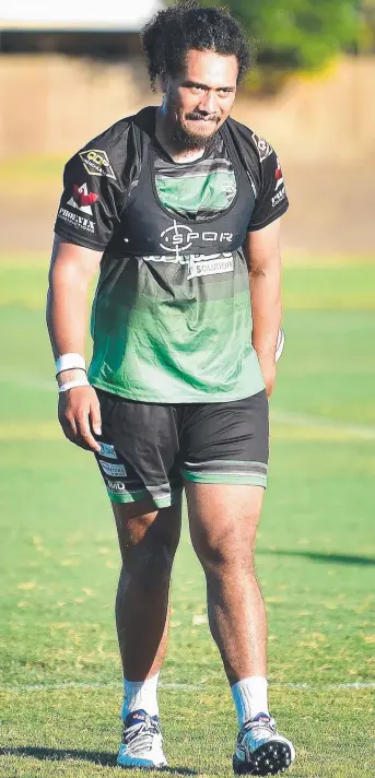  ?? OUT: Townsville Blackhawks forward Sione Lousi was suspended for one game. Picture: ALIX SWEENEY ??