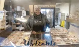  ??  ?? Stephanie Hart, owner of Brown Sugar Bakery, said moving online and getting her products served in restaurant­s and cafes has helped her business grow.