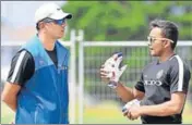  ?? GETTY IMAGES ?? ■ India A coach Rahul Dravid with Prithvi Shaw.