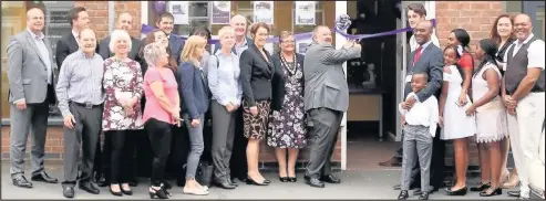  ??  ?? Concentric estate agents is opened by Hinckley and Bosworth Mayor Cllr Ozzy O’Shea